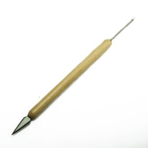 Double Ended Pin Carving Tool - 3cm Pin; 2cm Dou le Edge Blade