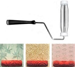 3 Piece 17cm Pattern Rollers with Handle - Set 3